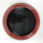 Japanese Lacquered Wood Small Plate Vtg Meimeizara Red Echizen-Nuri Round L395