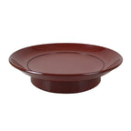 Japanese Lacquered Wood Small Plate Vtg Meimeizara Red Echizen-Nuri Round L395