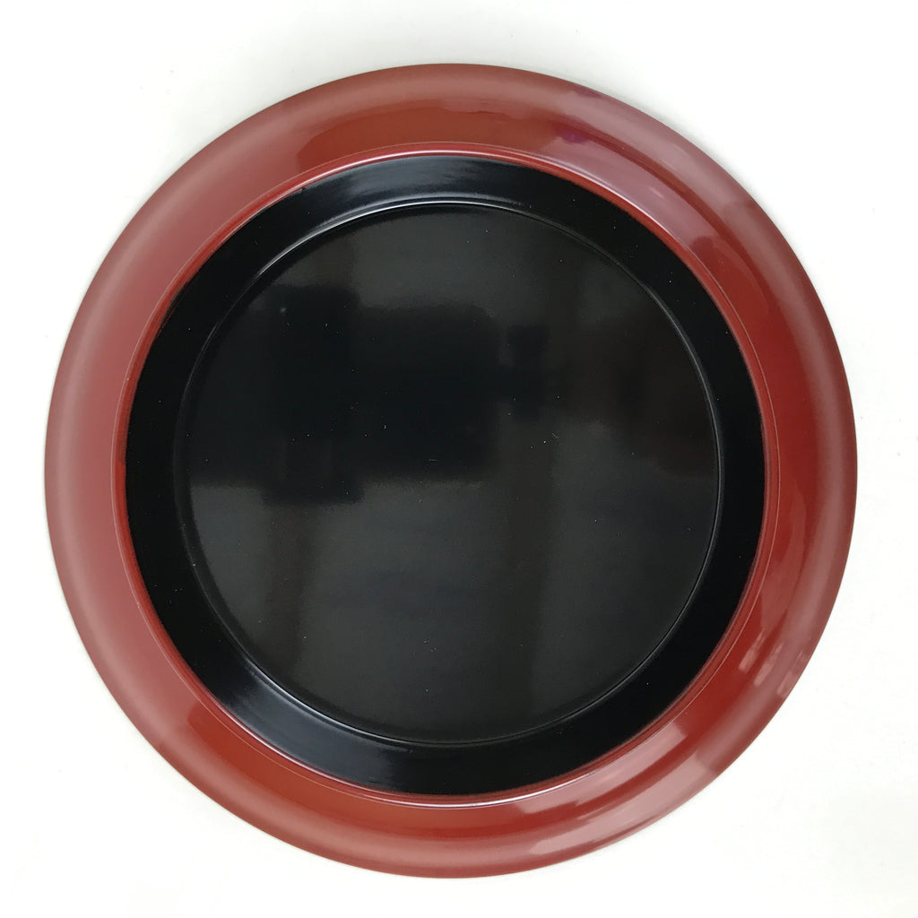 Japanese Lacquered Wood Small Plate Vtg Meimeizara Red Echizen-Nuri Round L396
