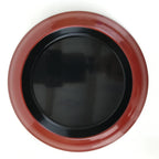Japanese Lacquered Wood Small Plate Vtg Meimeizara Red Echizen-Nuri Round L396