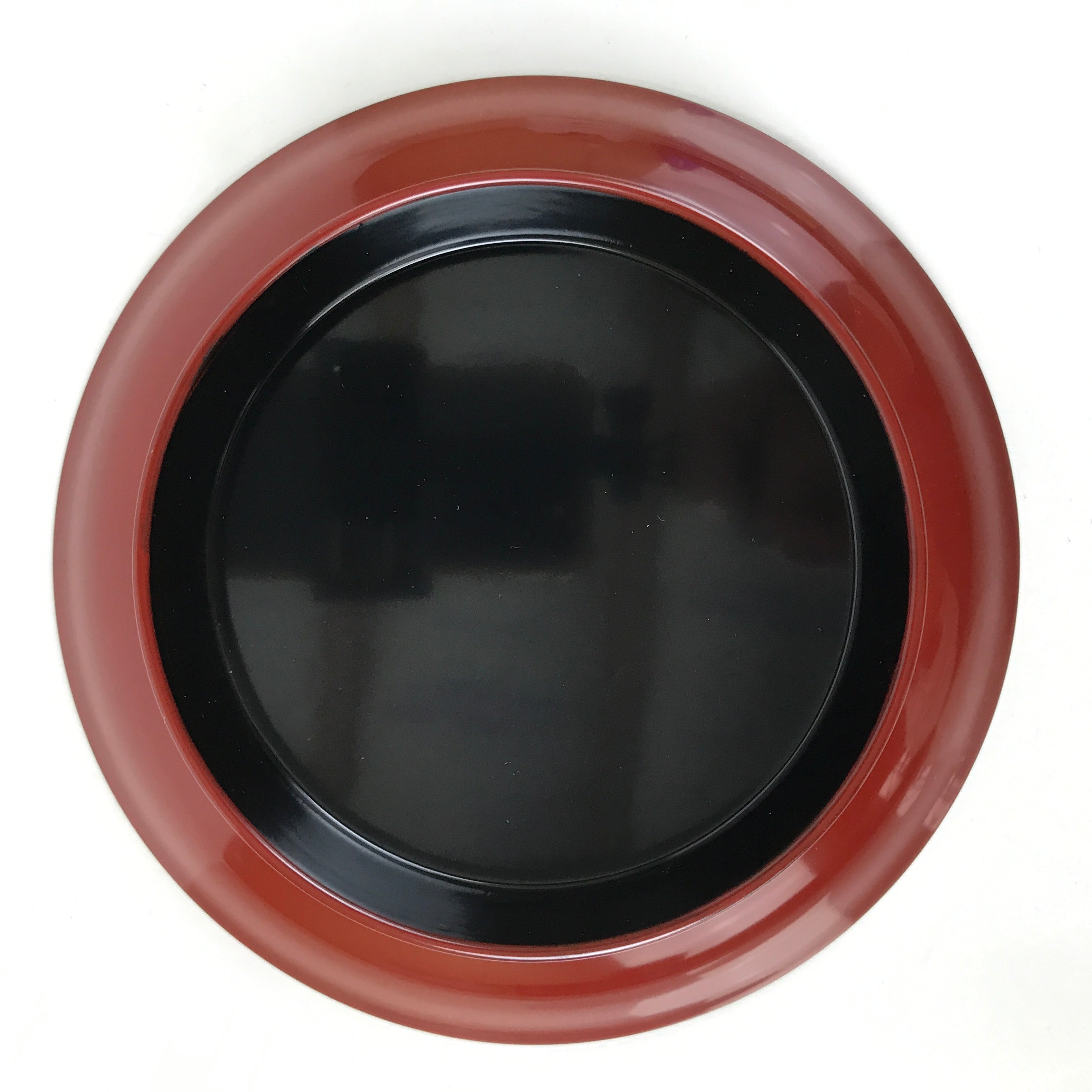 Japanese Lacquered Wood Small Plate Vtg Meimeizara Red Echizen-Nuri Round L396
