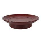 Japanese Lacquered Wood Small Plate Vtg Meimeizara Red Echizen-Nuri Round L398