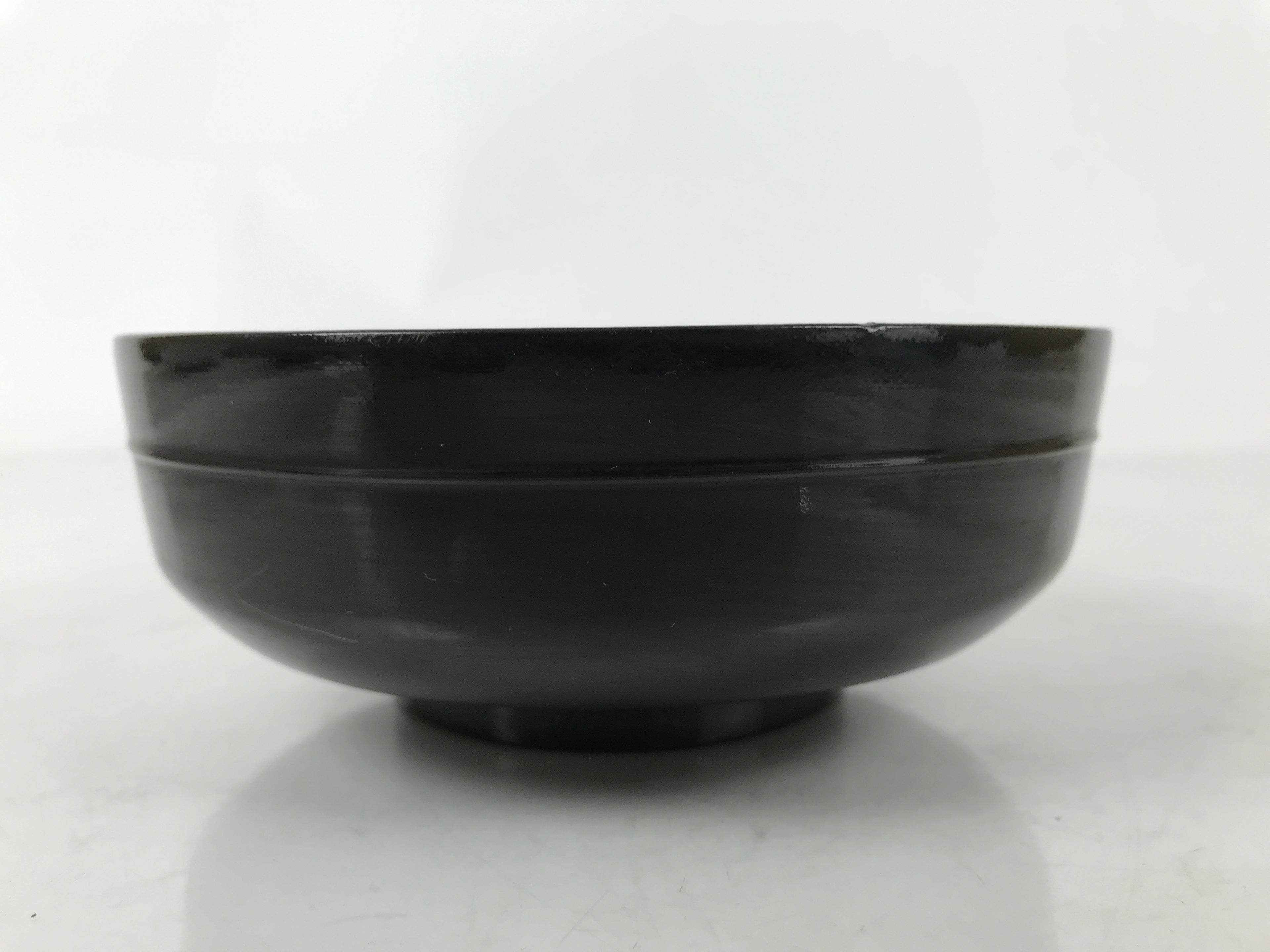 Japanese Lacquered Wooden Bowl Nimonowan Vtg Red Black Owan Wan Shallow LB134