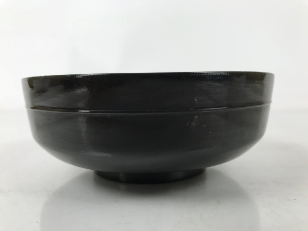 Japanese Lacquered Wooden Bowl Nimonowan Vtg Red Black Owan Wan Shallow LB134