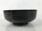 Japanese Lacquered Wooden Bowl Nimonowan Vtg Red Black Owan Wan Shallow LB134