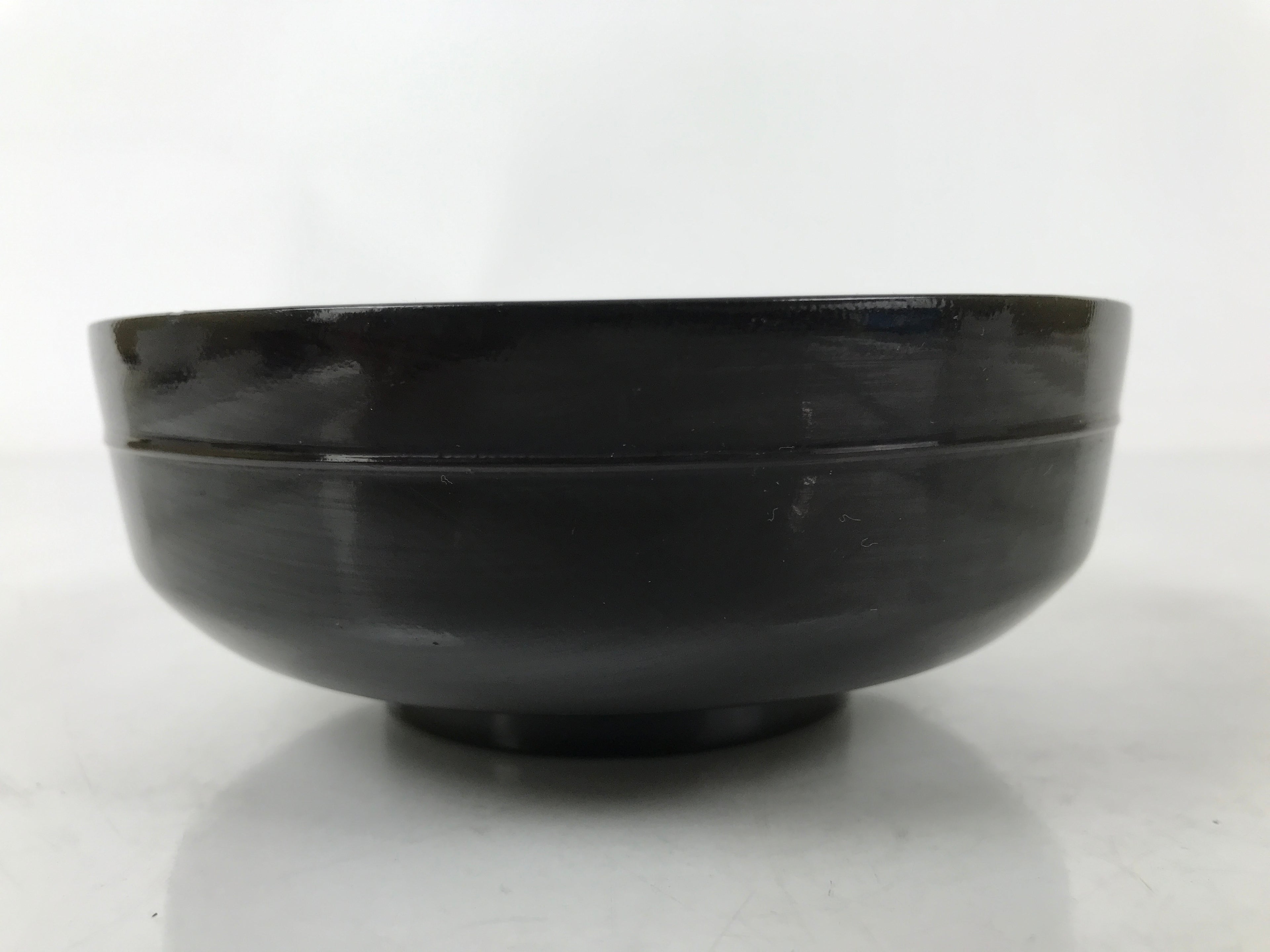 Japanese Lacquered Wooden Bowl Nimonowan Vtg Red Black Owan Wan Shallow LB134