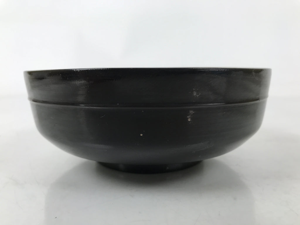 Japanese Lacquered Wooden Bowl Nimonowan Vtg Red Black Owan Wan Shallow LB134