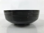 Japanese Lacquered Wooden Bowl Nimonowan Vtg Red Black Owan Wan Shallow LB134