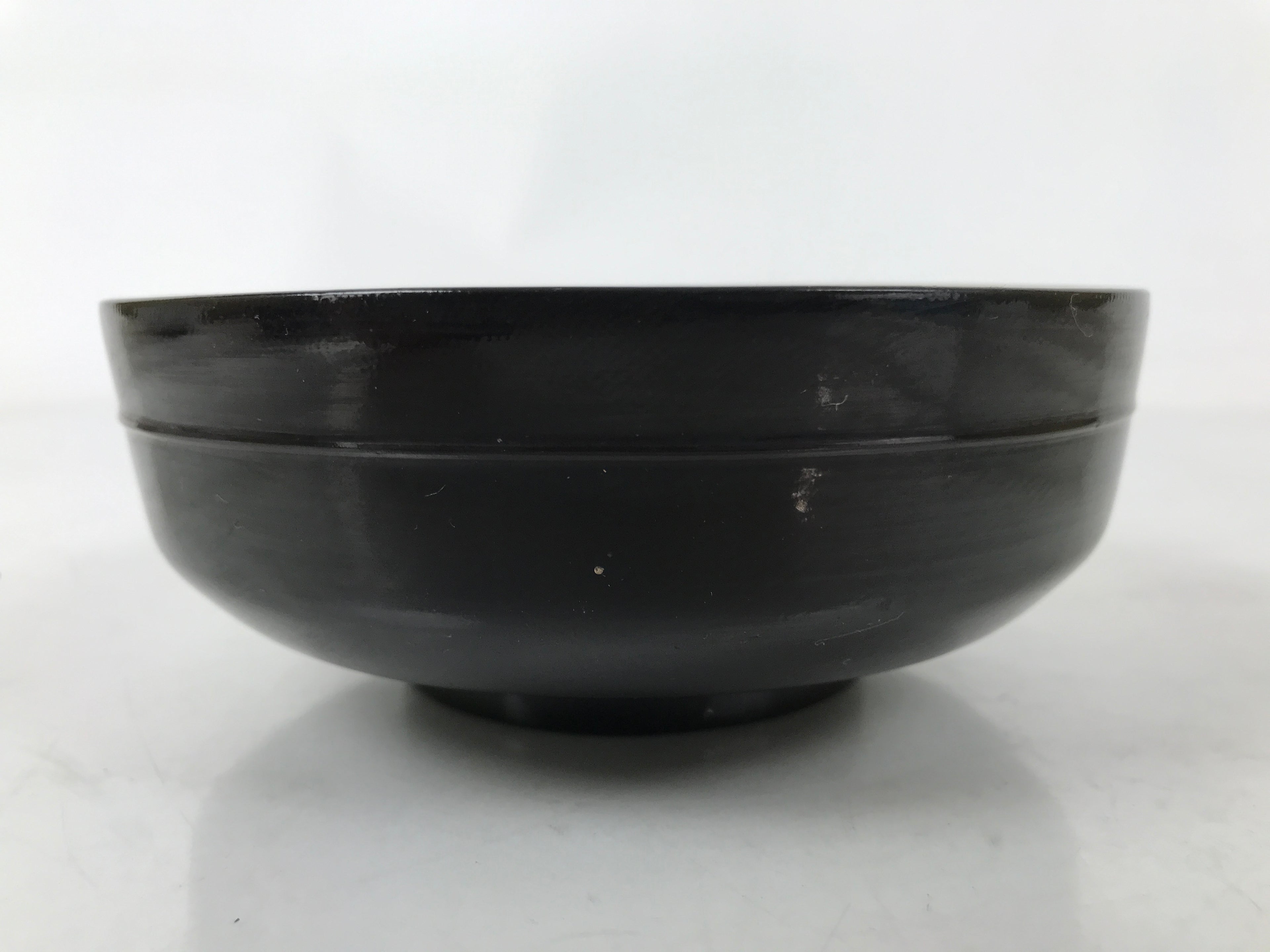 Japanese Lacquered Wooden Bowl Nimonowan Vtg Red Black Owan Wan Shallow LB134