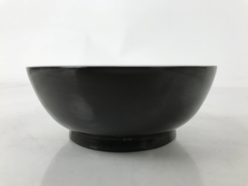 Japanese Lacquered Wooden Bowl Nimonowan Vtg Red Black Owan Wan Shallow LB137