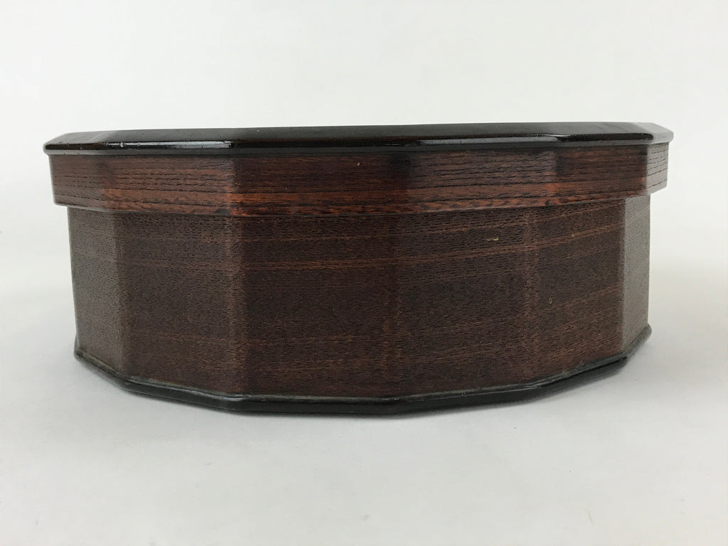 Japanese Lacquered Wooden Chabitsu Vtg Tea Ceremony Utensils Box With Lid L77