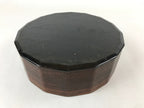 Japanese Lacquered Wooden Chabitsu Vtg Tea Ceremony Utensils Box With Lid L77