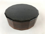 Japanese Lacquered Wooden Chabitsu Vtg Tea Ceremony Utensils Box With Lid L77