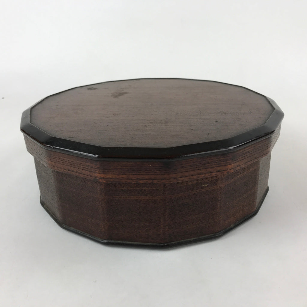 Japanese Lacquered Wooden Chabitsu Vtg Tea Ceremony Utensils Box With Lid L77