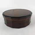 Japanese Lacquered Wooden Chabitsu Vtg Tea Ceremony Utensils Box With Lid L77