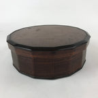 Japanese Lacquered Wooden Chabitsu Vtg Tea Ceremony Utensils Box With Lid L77