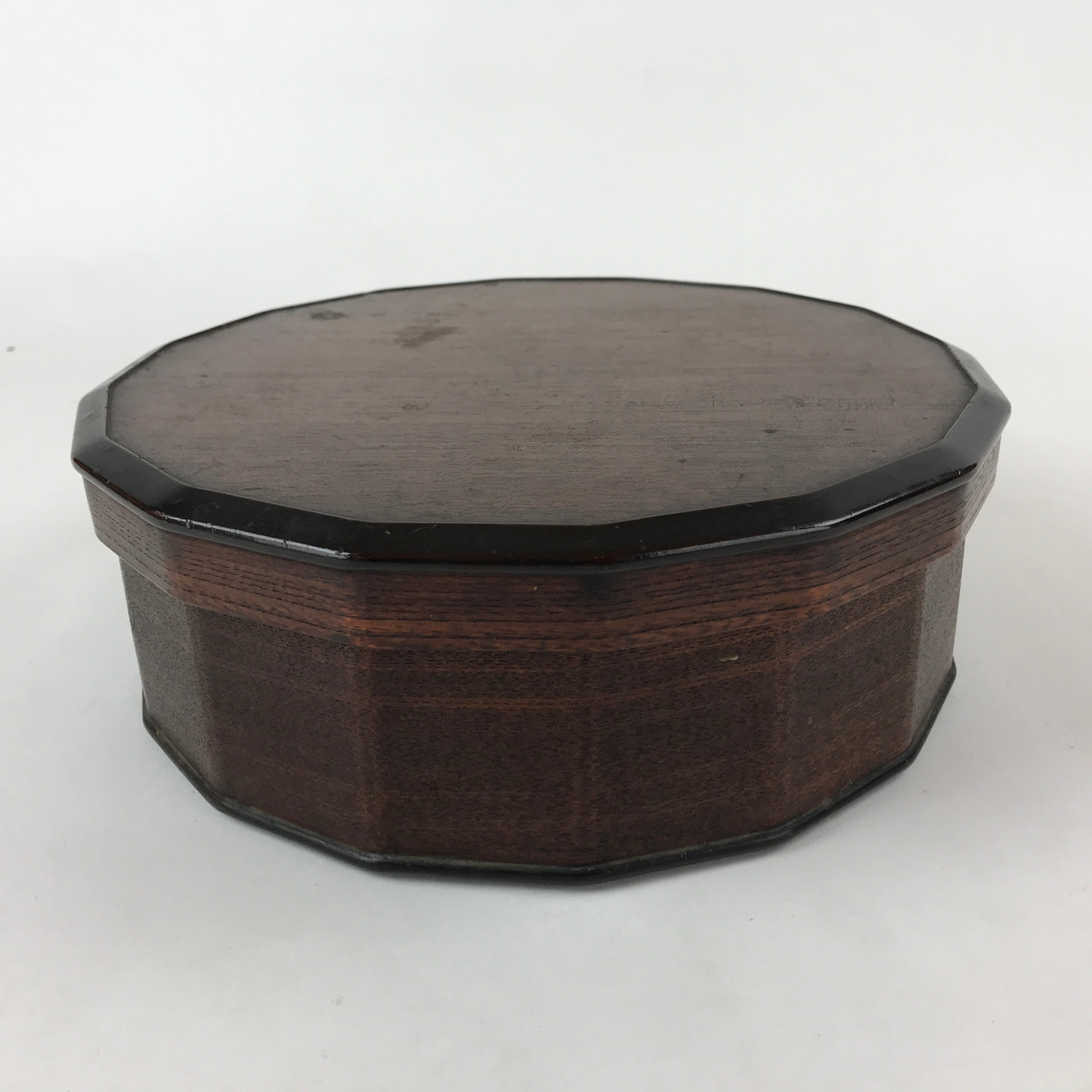 Japanese Lacquered Wooden Chabitsu Vtg Tea Ceremony Utensils Box With Lid L77