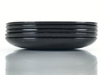 Japanese Lacquered Wooden Drink Saucer Chataku Vtg Makie 5pc Kiku Red Black L127