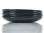 Japanese Lacquered Wooden Drink Saucer Chataku Vtg Makie 5pc Kiku Red Black L127