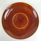 Japanese Lacquered Wooden Drink Saucer Vtg Chataku Coaster Hida Shunkei L334