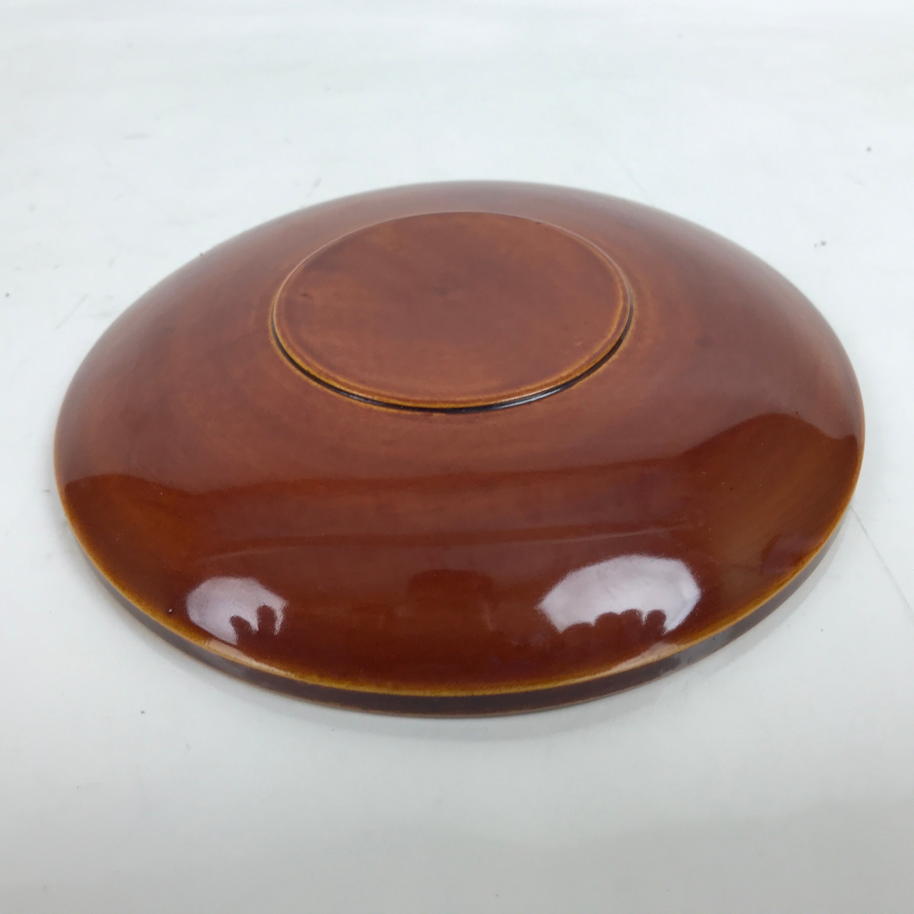 Japanese Lacquered Wooden Drink Saucer Vtg Chataku Coaster Hida Shunkei L334