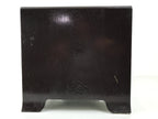 Japanese Lacquered Wooden Floor Desk Vtg Low Table 2 Drawers Cabinet Red T408