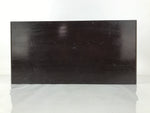 Japanese Lacquered Wooden Floor Desk Vtg Low Table 2 Drawers Cabinet Red T408