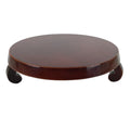 Japanese Lacquered Wooden Flower Vase Stand Round Shunkei Kadai Ikebana WT529