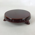 Japanese Lacquered Wooden Flower Vase Stand Vtg Hida Shunkei Kadai Ikebana WT456