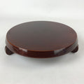 Japanese Lacquered Wooden Flower Vase Stand Vtg Hida Shunkei Kadai Ikebana WT457