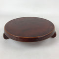 Japanese Lacquered Wooden Flower Vase Stand Vtg Hida Shunkei Kadai Ikebana WT458