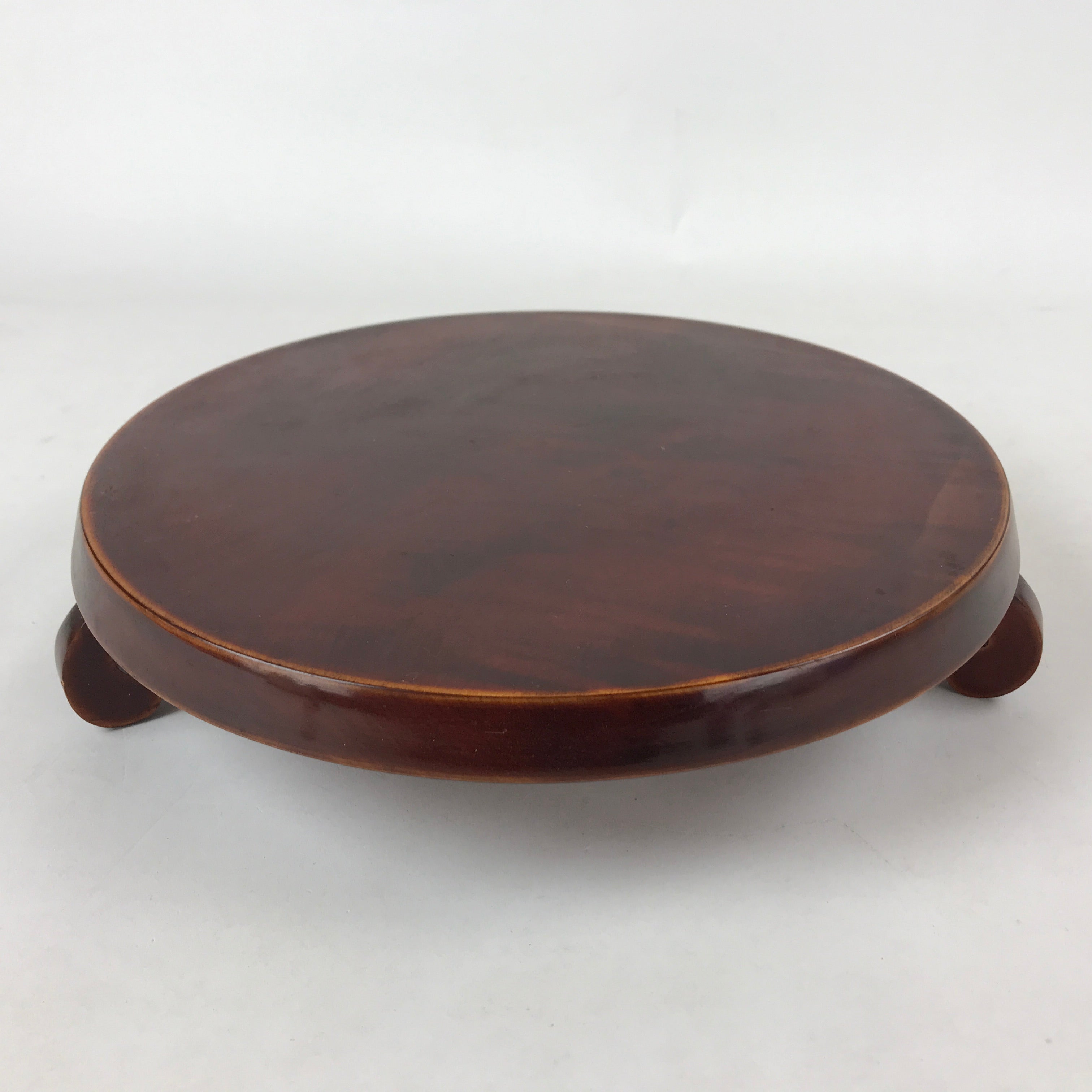 Japanese Lacquered Wooden Flower Vase Stand Vtg Hida Shunkei Kadai Ikebana WT458