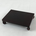 Japanese Lacquered Wooden Flower Vase Stand Vtg Kadai Board Ikebana Bonsai WT471
