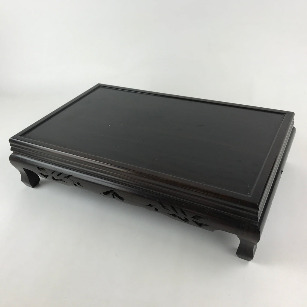 Japanese Lacquered Wooden Flower Vase Stand Vtg Kadai Ikebana Bonsai WT447