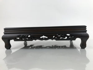 Japanese Lacquered Wooden Flower Vase Stand Vtg Kadai Ikebana Bonsai WT533