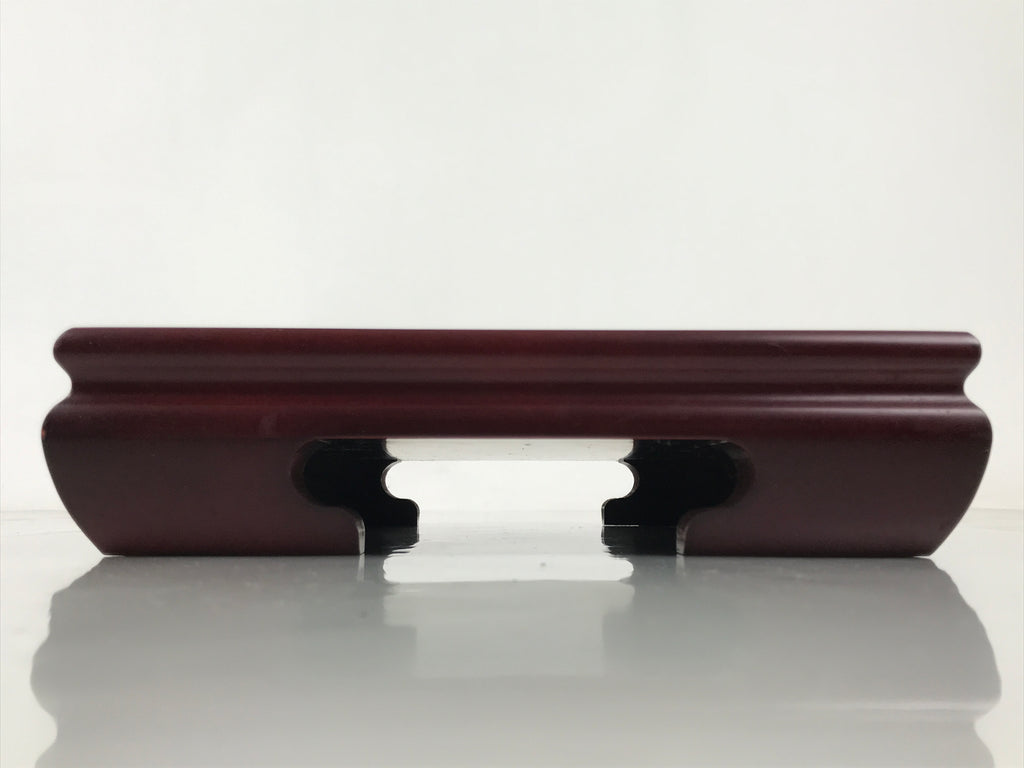 Japanese Lacquered Wooden Flower Vase Stand Vtg Kadai Ikebana Bonsai WT560