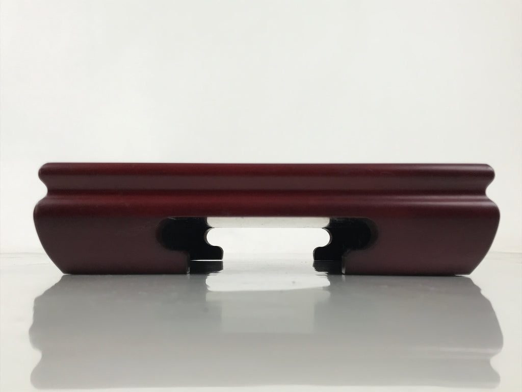 Japanese Lacquered Wooden Flower Vase Stand Vtg Kadai Ikebana Bonsai WT560