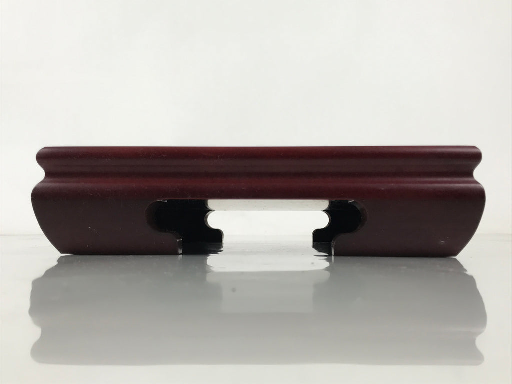 Japanese Lacquered Wooden Flower Vase Stand Vtg Kadai Ikebana Bonsai WT560