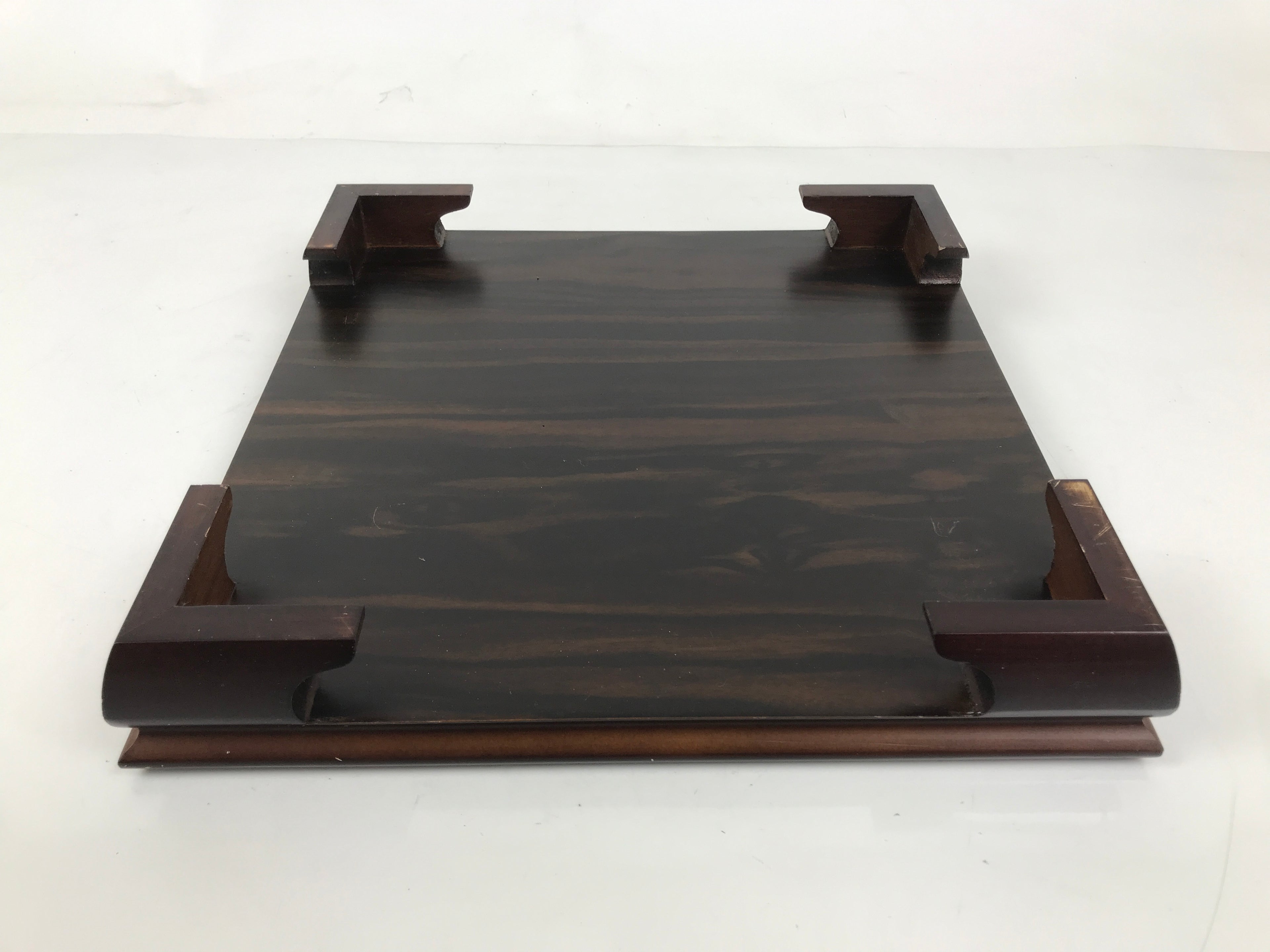 Japanese Lacquered Wooden Flower Vase Stand Vtg Kadai Ikebana Bonsai WT563