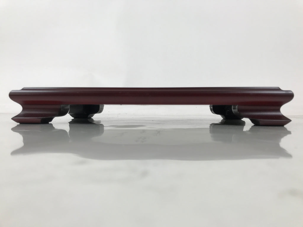 Japanese Lacquered Wooden Flower Vase Stand Vtg Kadai Ikebana Bonsai WT569