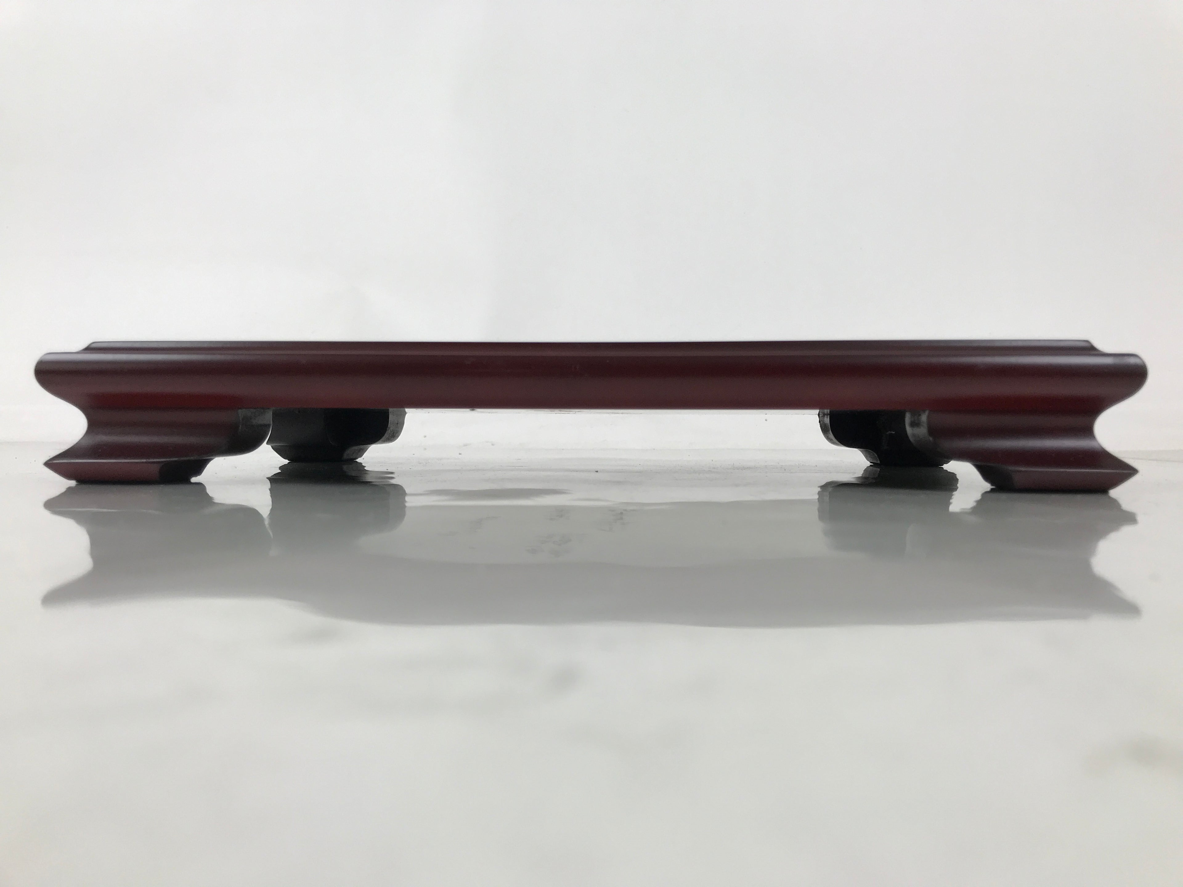 Japanese Lacquered Wooden Flower Vase Stand Vtg Kadai Ikebana Bonsai WT569