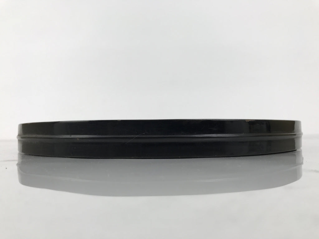 Japanese Lacquered Wooden Flower Vase Stand Vtg Oval Kadai Ikebana Bonsai WT588