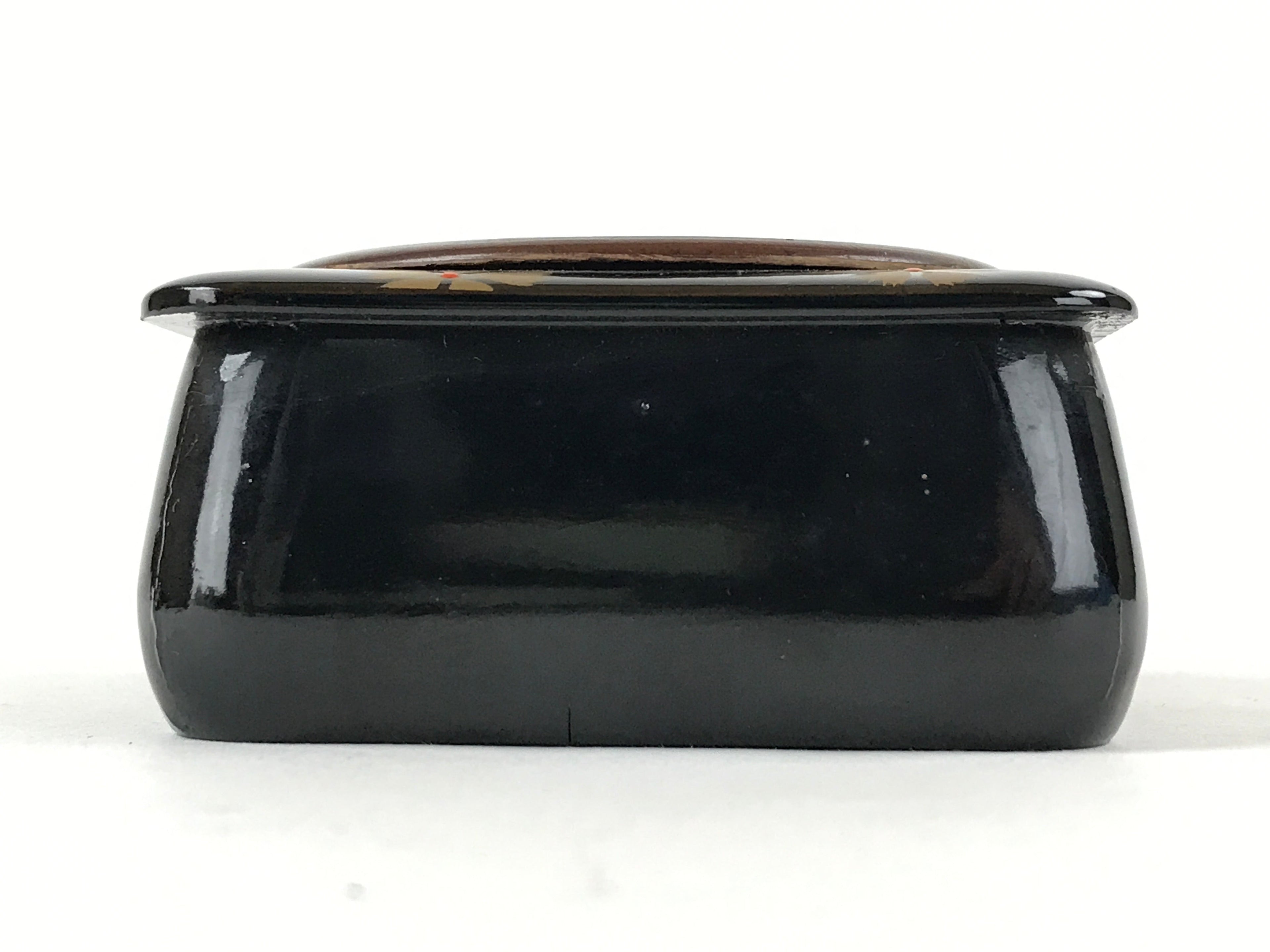 Japanese Lacquered Wooden Incense Burner Vtg Buddhist Altar Fitting Koro BA186