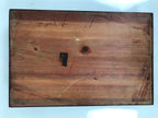 Japanese Lacquered Wooden Jubako Storage Box Vtg Lid Two Tier Bento Brown FB90