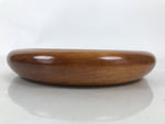 Japanese Lacquered Wooden Kashiki Snack Bowl Kashibachi Brown Grain LWB125