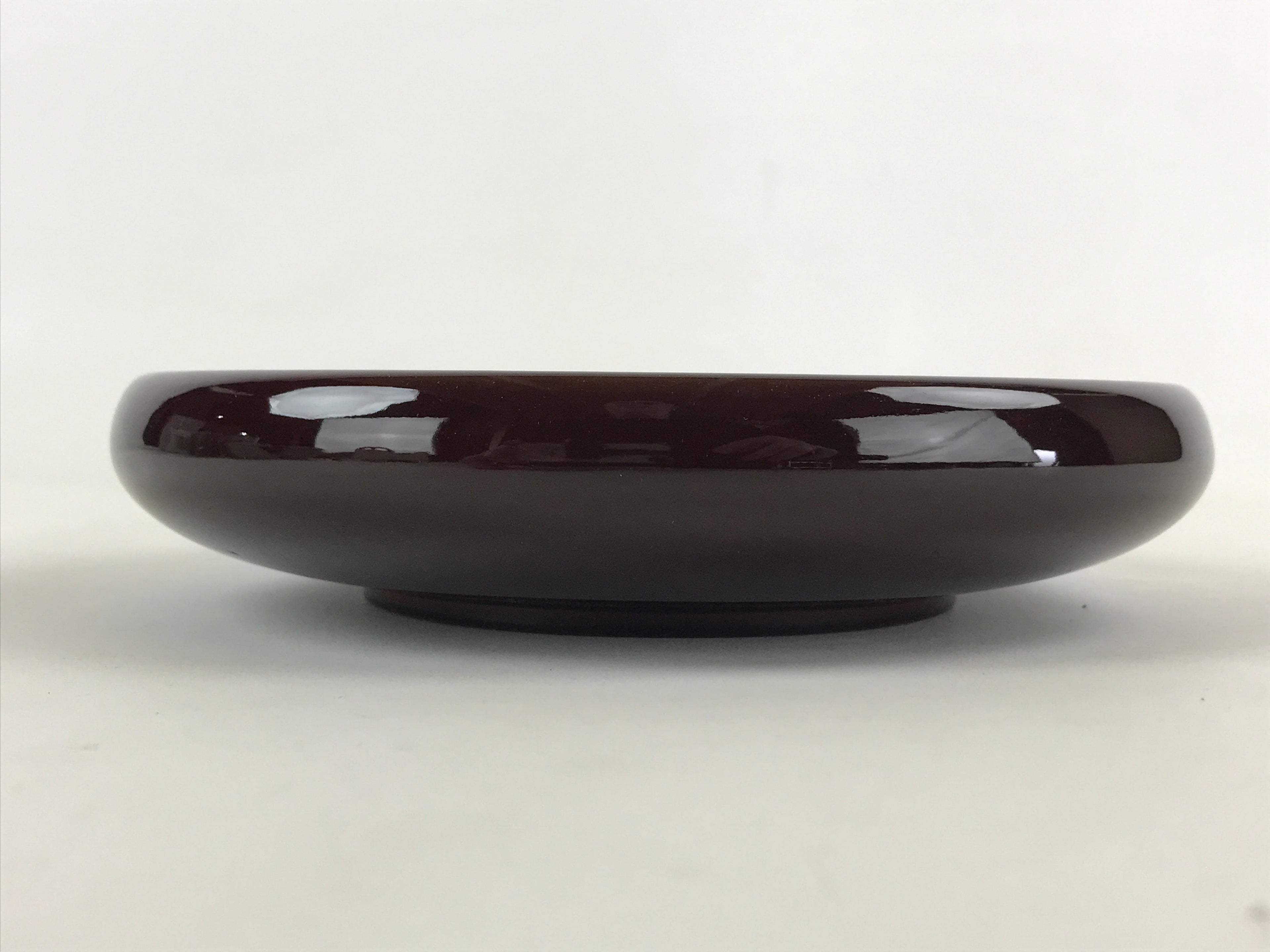 Japanese Lacquered Wooden Kashiki Snack Bowl Vtg Raden Flowers Kashibachi L13