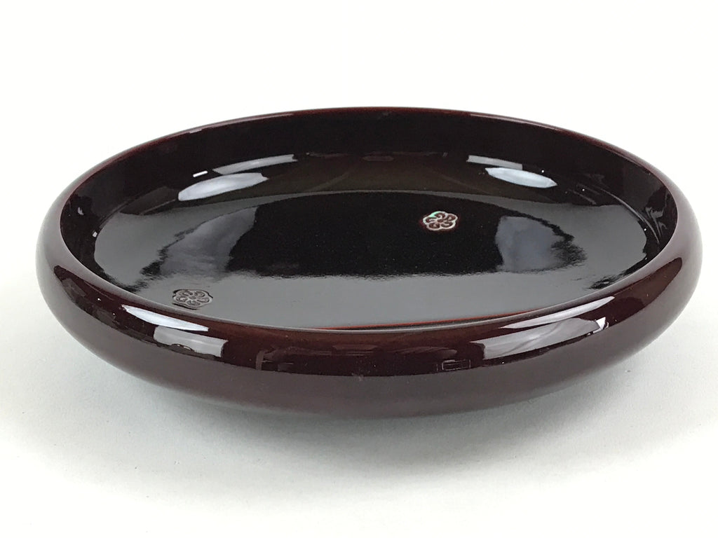 Japanese Lacquered Wooden Kashiki Snack Bowl Vtg Raden Flowers Kashibachi L13
