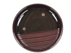 Japanese Lacquered Wooden Kashiki Snack Bowl Vtg Raden Flowers Kashibachi L13