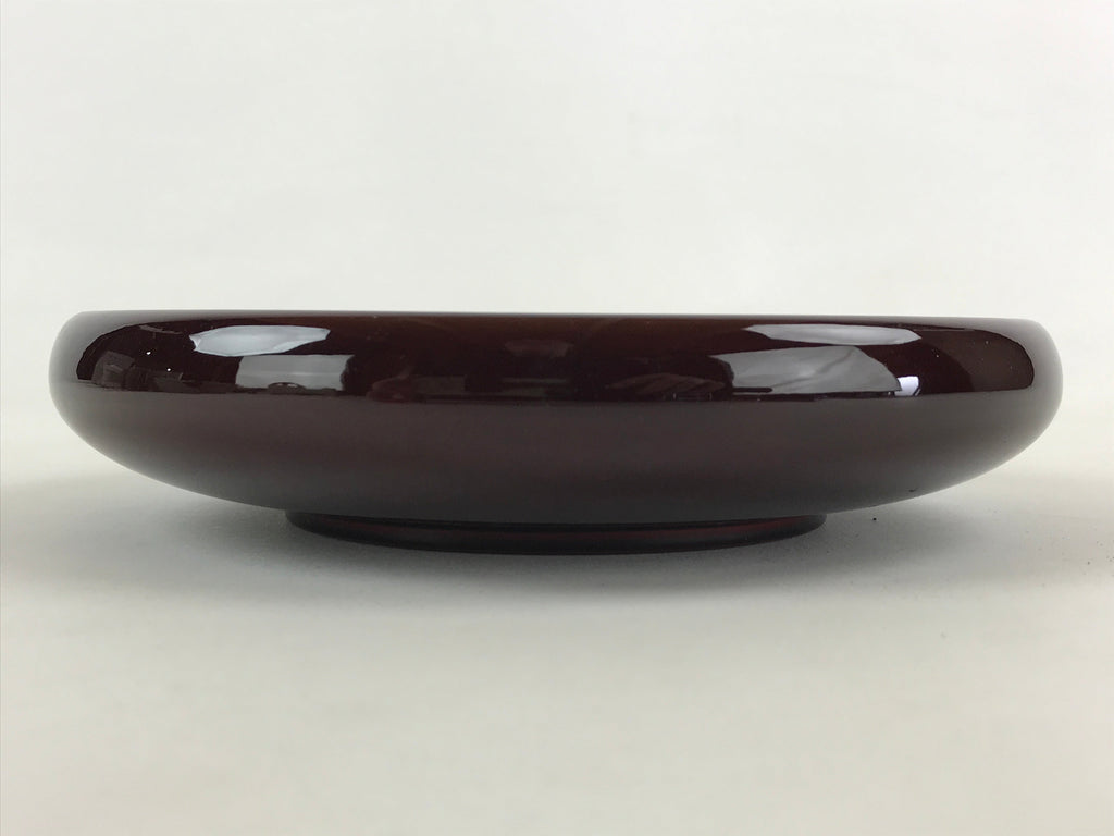Japanese Lacquered Wooden Kashiki Snack Bowl Vtg Raden Flowers Kashibachi L13