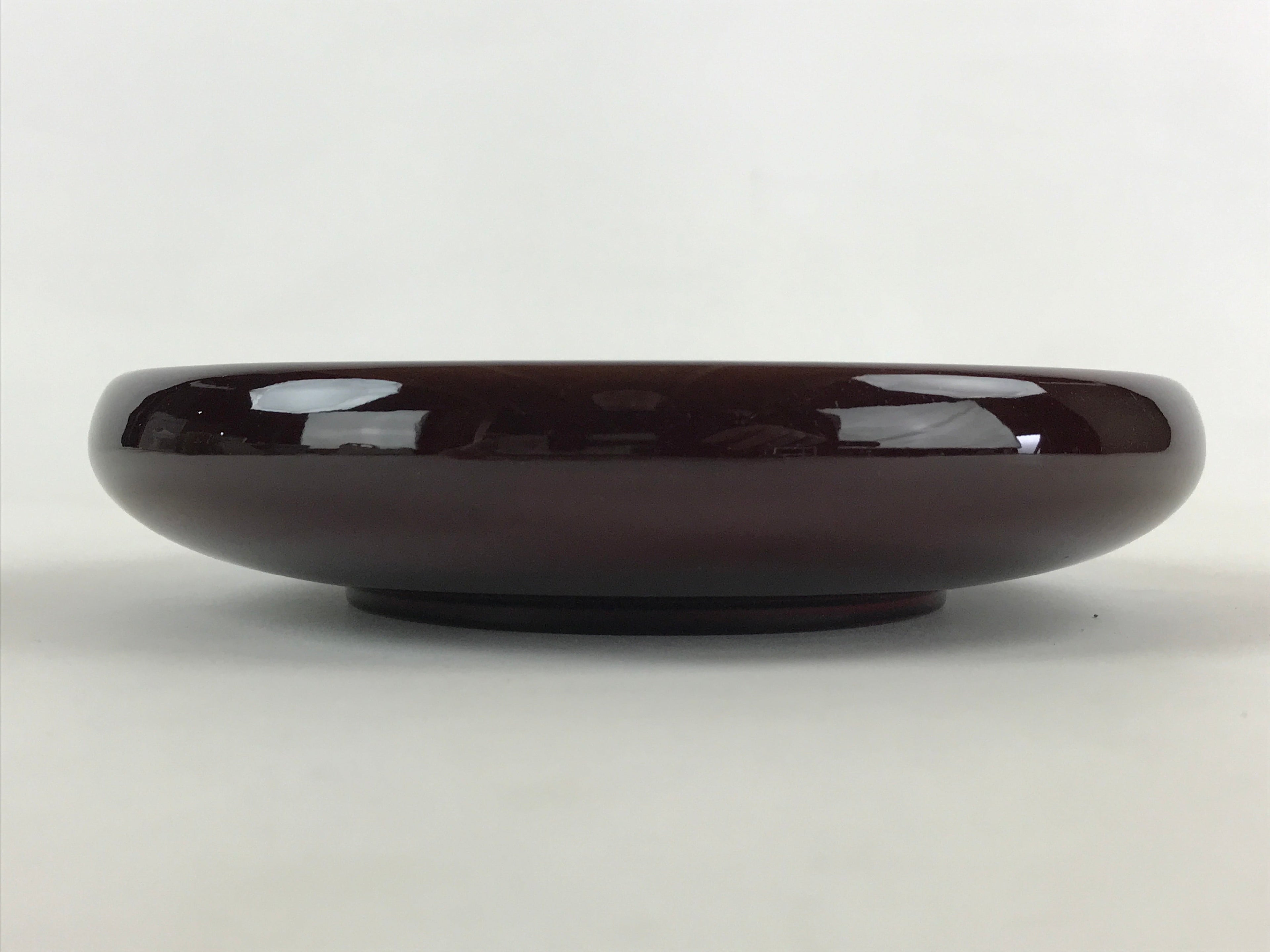 Japanese Lacquered Wooden Kashiki Snack Bowl Vtg Raden Flowers Kashibachi L13